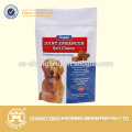 transparent laminated material pet food bag with clear window or ziplock
